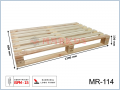 MR-114 paleta drewniana jednorazowa suszona 1200x800x130 (mm)