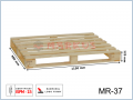 MR-37 paleta drewniana jednorazowa suszona ramowa 1150x980x125 (mm)