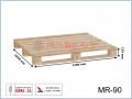 MR-90 paleta drewniana jednorazowa suszona 1200x1000x129 (mm)