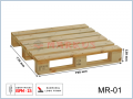 MR-1 paleta drewniana jednorazowa suszona 790x770x128 (mm)