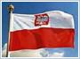 Flaga Polski z godłem, bandera 112x70 cm;