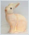 Bajkowa lampa dziecięca, królik biało-szary, Heico