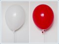 Balon biały / Balon czerwony