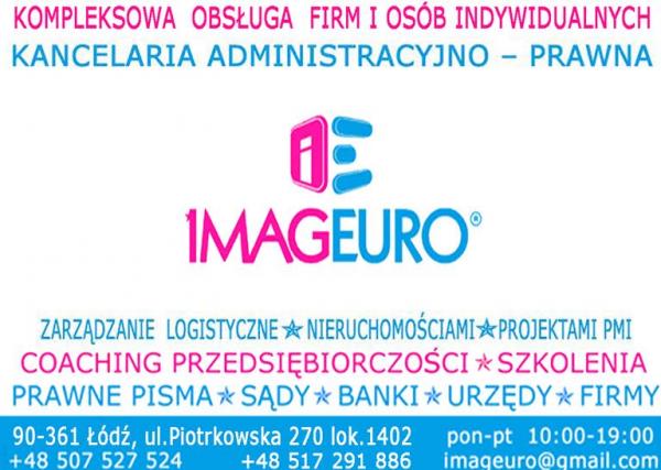Firma IMAGEURO Kancelaria Administracyjno-Prawna Consulting Coaching Przedsiębiorczosci & Zarządzania Projektami PMI - zdjęcie 1