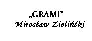 Logo firmy PPUH GRAMI Mirosław Zieliński