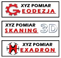 Logo firmy XYZ POMIAR Geodezja Skaning 3D s.c. Błażej Piróg Paweł Piróg