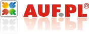Logo firmy AUF Robert Lewandowski