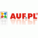 Logo firmy AUF Robert Lewandowski