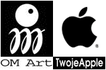 Logo firmy Twoje Apple Komputery Apple Macintosh OM Art