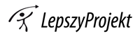 Logo firmy LepszyProjekt s.c.
