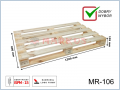 MR-106 paleta drewniana jednorazowa suszona 1200x800x126 (mm)