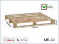 MR-30 paleta drewniana jednorazowa suszona 1200x1000x125 (mm)