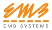 Logo firmy Haft i druk EMB Systems