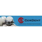Logo firmy CerDent  Laboratorium Pracownia Protetyczna
