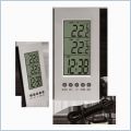 Stacja pogody - elektroniczny termometr wewn/zewn zegar, budzik
