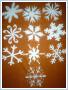 Śnieżynki, gwiazdki styropianowe - ozdoby świąteczne