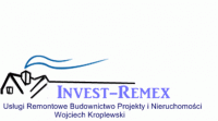 Logo firmy Wojciech Kroplewski Usługi Remontowo-Wykończeniowe Invest-Remex