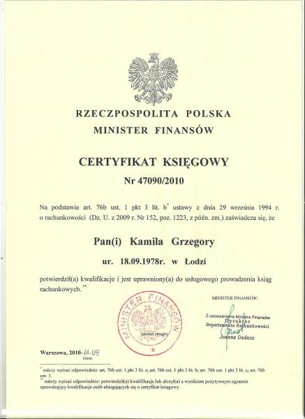 Firma Kamila Grzegory Usługi księgowe - zdjęcie 1