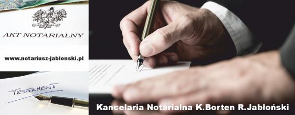 Firma Kancelaria notarialna Katarzyna Borten Rafał Jabłoński notariusze s.c. - zdjęcie 1