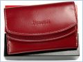 Mały damski portfel skórzany czerwony Lorenti RD 14