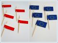 Chorągiewka degustacyjna Flaga Polski / Flaga Unii Europejskiej