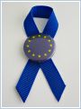 Mini Kotylion unijny-Kokardka z przypinką Unia Europejska-Flaga UE