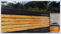 Ogrodzenie palisadowe model: PP002 PINO ogrodzenie z elementami imitującymi naturalne drewno