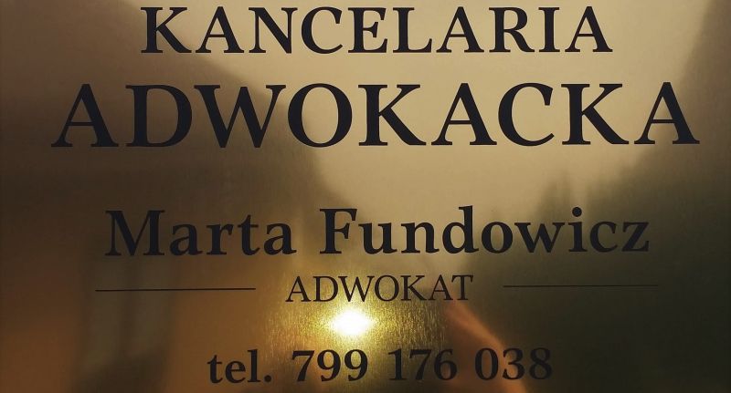 Firma Kancelaria Adwokacka Adwokat Marta Fundowicz - zdjęcie 1
