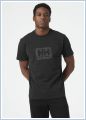 Koszulka męska Helly Hansen HH BOX T-shirt z nadrukiem-Black
