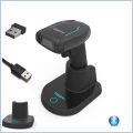 Bezprzewodowy skaner kodów kreskowych z bazą 1D 2D Bluetooth 2.4G Stick Dongle kabel USB