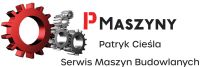 Logo firmy PMaszyny Patryk Cieśla Serwis Maszyn Budowlanych