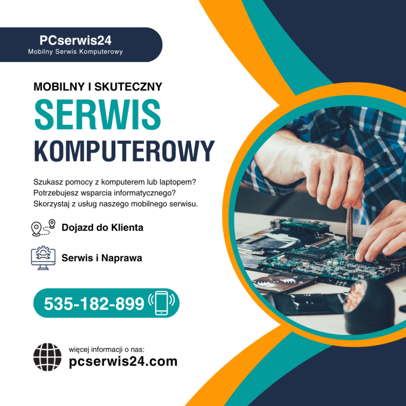 Firma PCserwis24 Mobilny Serwis Komputerowy Kraków Krzysztof Nogieć - zdjęcie 4