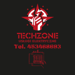 Logo firmy TechZone usługi elektryczne Rafał Pieczka